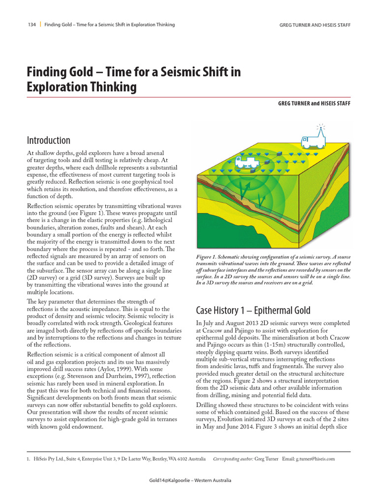 Finding Gold - Seismic | PDF | Reflection Seismology | Reflection (Physics)
