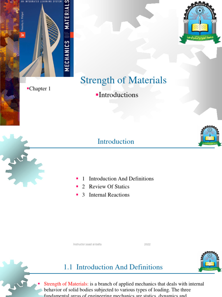 Strength of Materials Overview | PDF | Strength Of Materials | Force