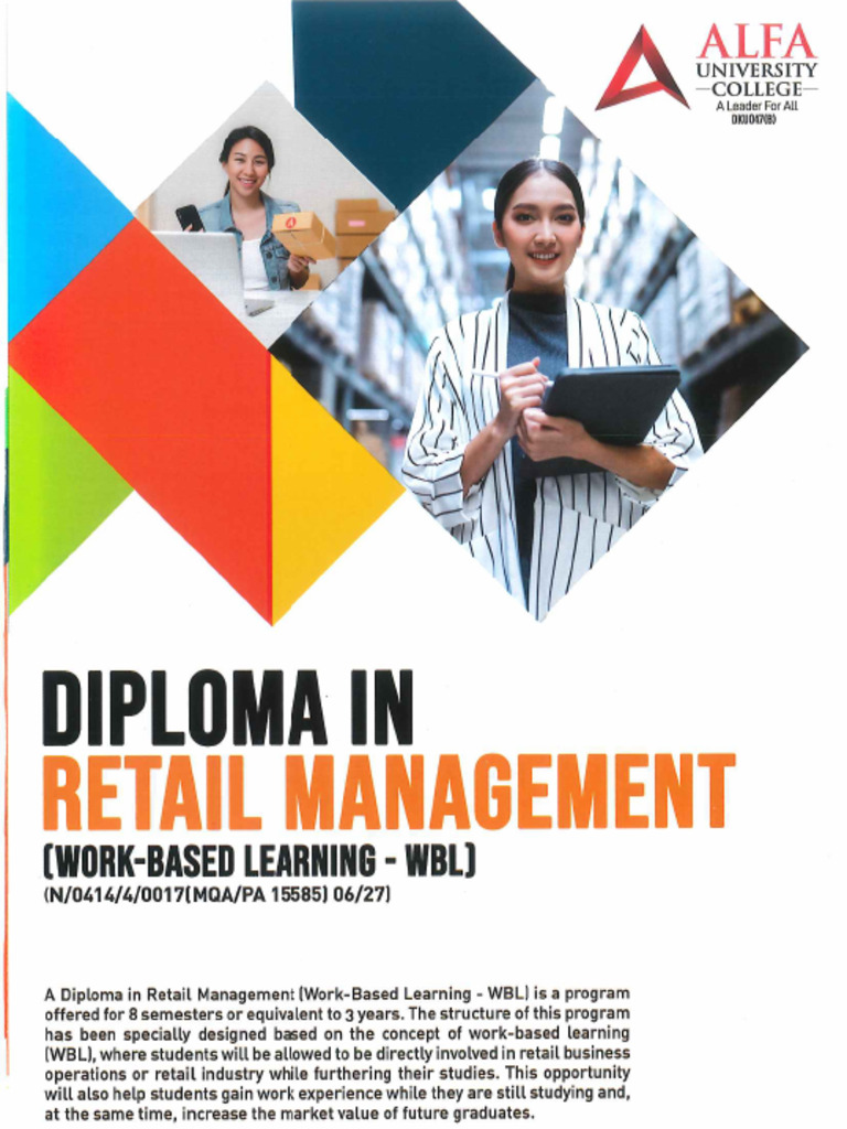 DIPLOMA IN Retail Management | PDF