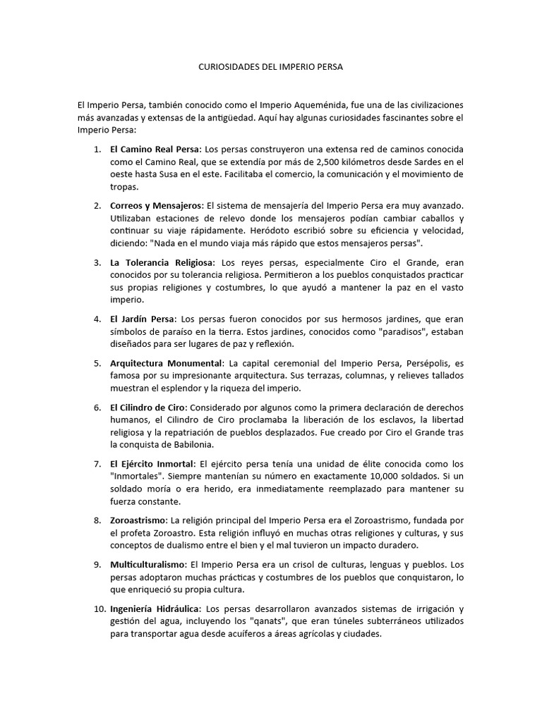 Curiosidades del imperio persa pdf imperio aquem nida imperio romano