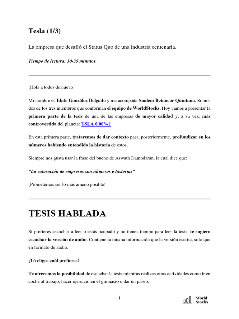 Historia y visión de Elon Musk en Tesla | PDF | Elon Musk