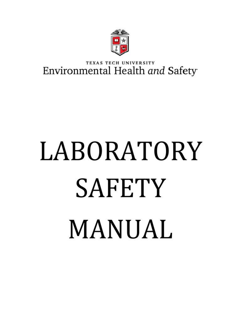 Texas Tech Laboratory Safety Manual | PDF | Laboratories | Radioactive ...