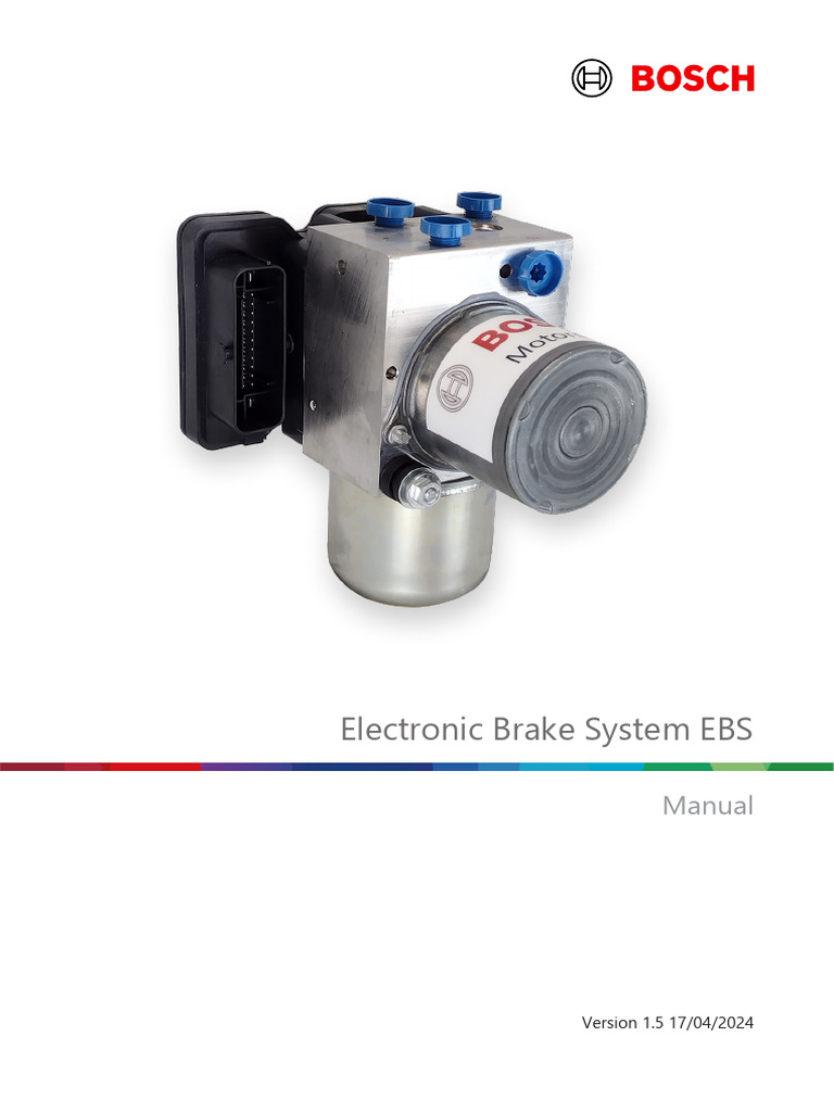 EBS Manual: Operation & Safety Guide | PDF | Brake