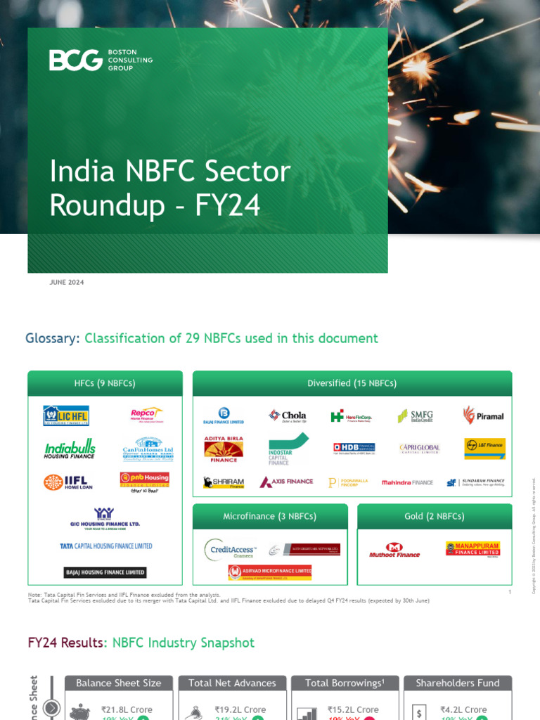 NBFC Sector Update - FY24 - VF | PDF | Non Bank Financial Institution ...