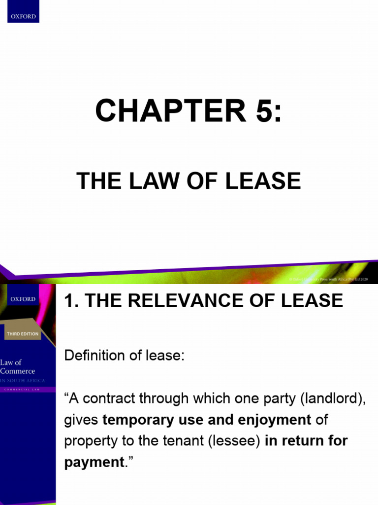 Understanding Lease Law Essentials | PDF | Lease | Assignment (Law)