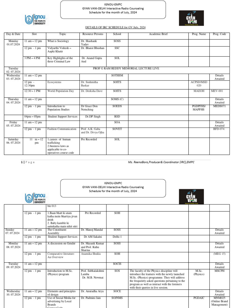Irc schedule july 2024 download free pdf dune physical geography