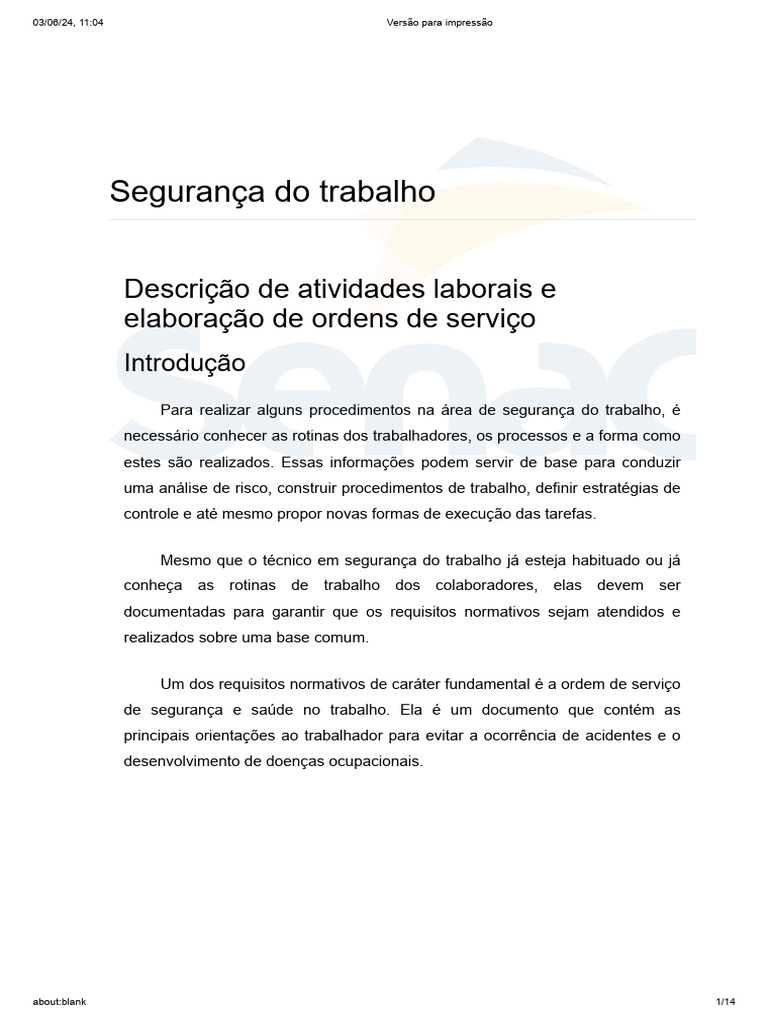 Descrição de Atividades Laborais e | PDF | Informação | Odontologia