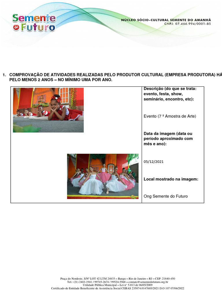 Comprovante de Execução | PDF