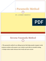 Reverse Paramedic Method Aubrey Hessing