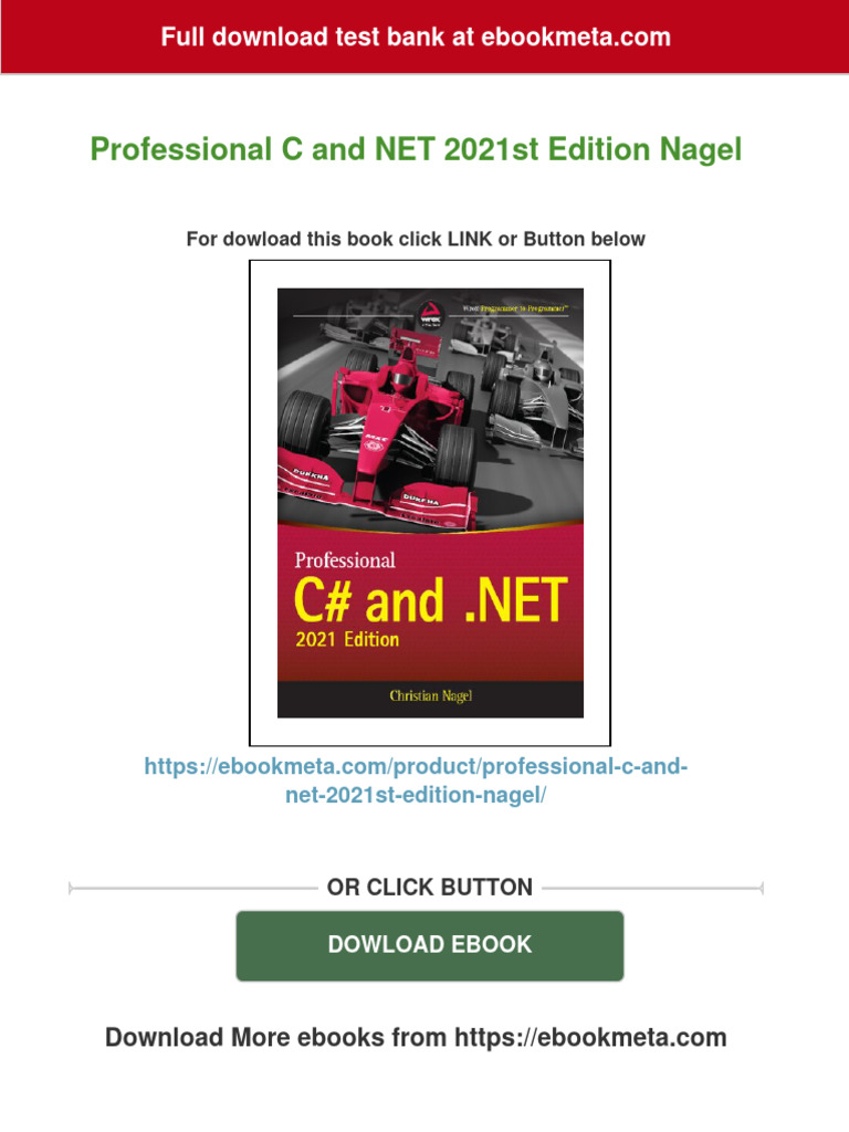 Professional C and NET 2021st Edition Nagel Download PDF | PDF ...