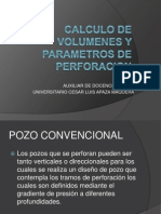 Calculo de Volumenes y para Metros de Perforacion