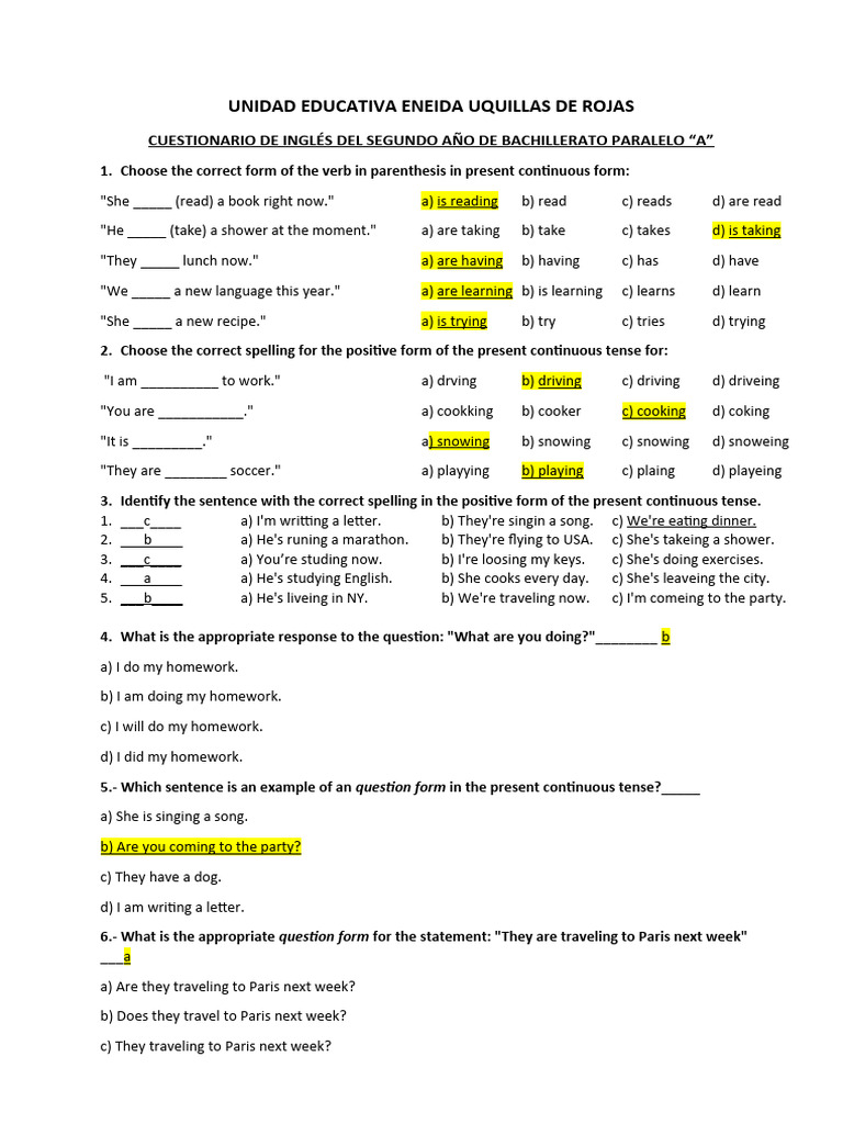 Cuestionario ingles 2 pdf question syntax