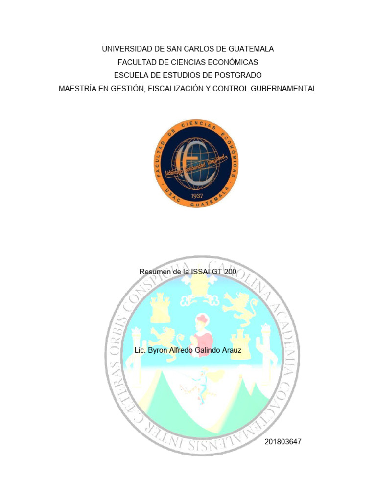 Resumen de ISSAI GT 200 en Auditoría | PDF | Auditoría | Contralor