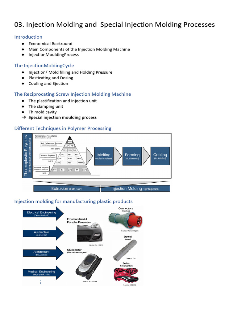 Injection Molding Techniques Overview | PDF | Building Engineering ...