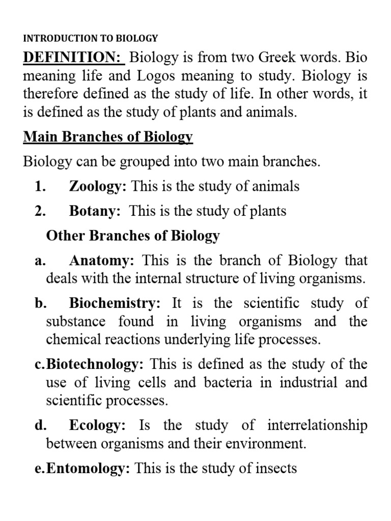 Introduction To Biology Latest - Copy 1 | PDF | Carbohydrates | Nutrition