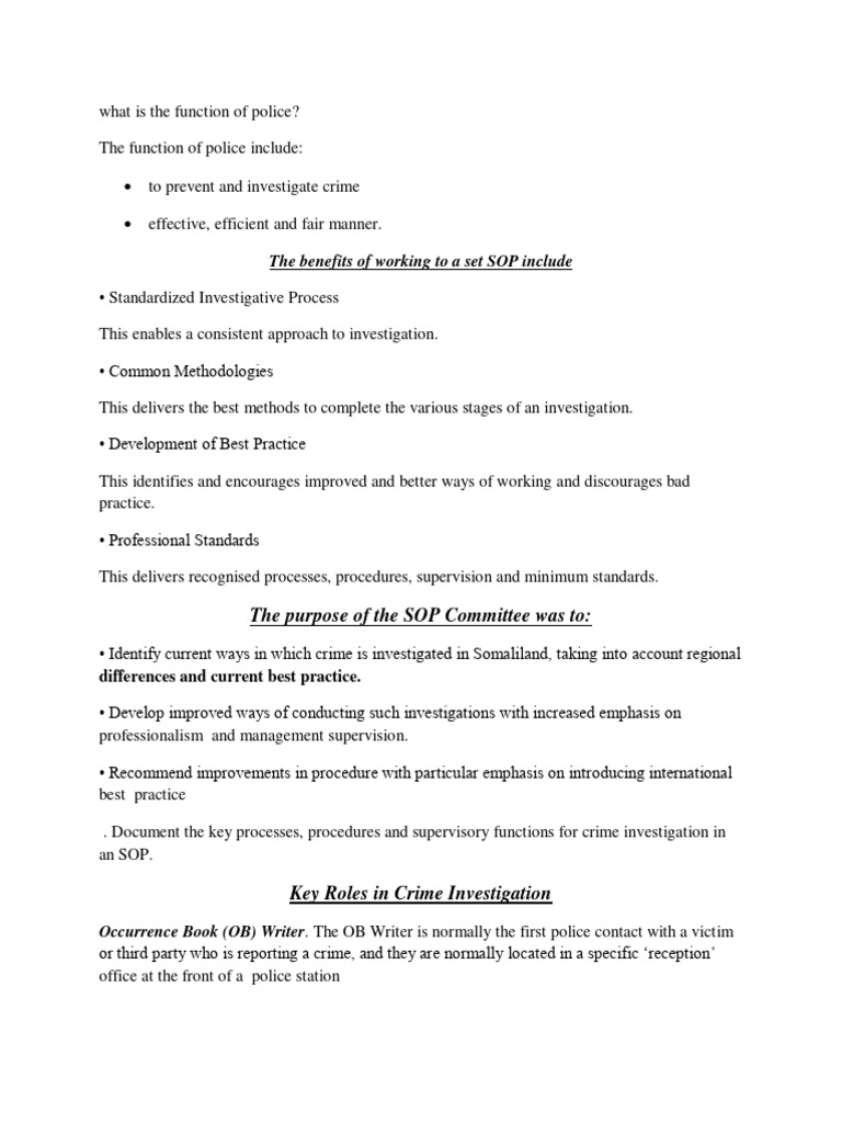 Sop | Download Free PDF | Prosecutor | Police