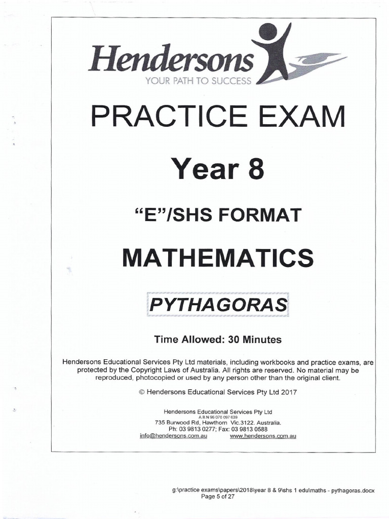 Maths - Pythagoras | PDF