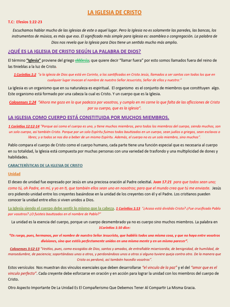 Sermones sobre la Iglesia de Cristo | PDF | Cristo (título) | Jesús
