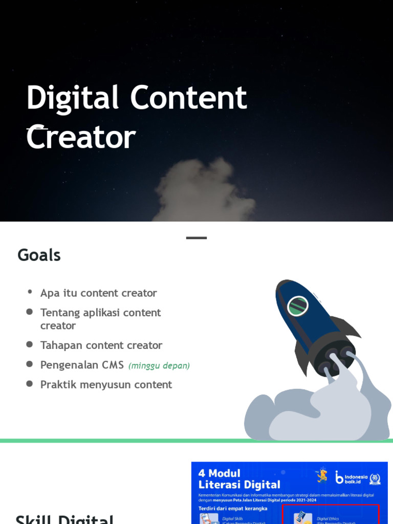 Tujuan Utama Content Creator Digital | PDF