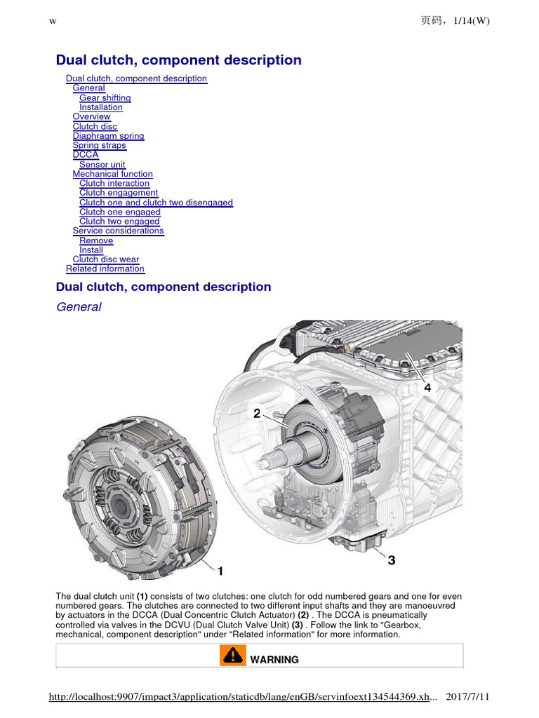 Volvo DCT | PDF | Clutch | Actuator
