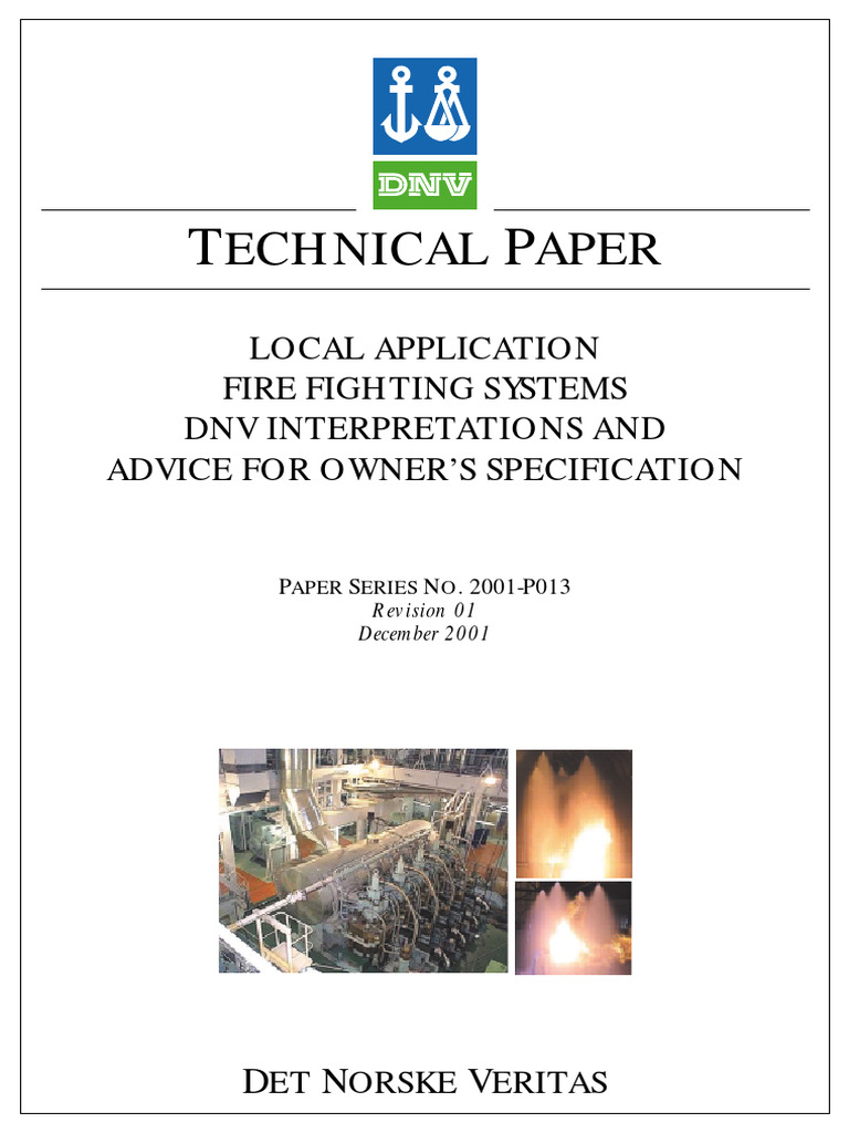 DNV Guidelines for Fire Fighting Systems | PDF | Engines | Mechanical ...