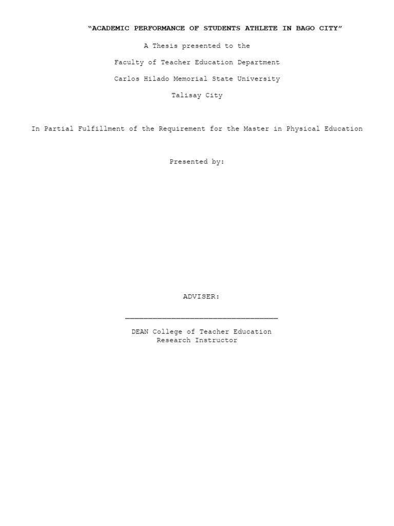 Thesis Final CHAPTER1 3 | PDF | Wellness