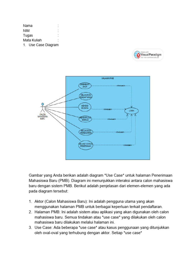 Diagram Sistem Pendaftaran Mahasiswa Baru | PDF | Pengelolaan Keuangan ...