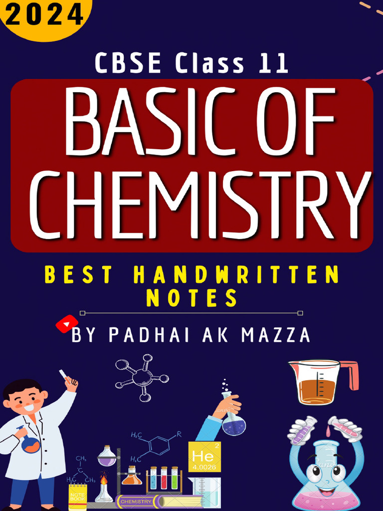 Basic concepts of chemistry best notes 2024 pdf significant