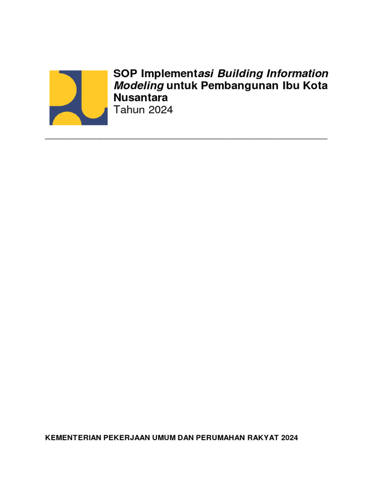 164 SOP BDI Implementasi Building Information Modeling Untuk ...