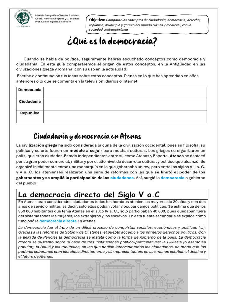 Legado Grecia y Roma 1 | PDF | Antigua Grecia | Democracia