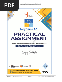 Read Sample Practical Assignments Tallyprime 4.1 e Book PDF