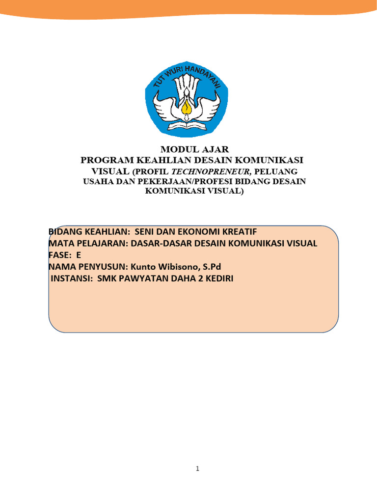 Modul Ajar Dasar-Dasar Desain Komunikasi Visual - Peluang Usaha ...