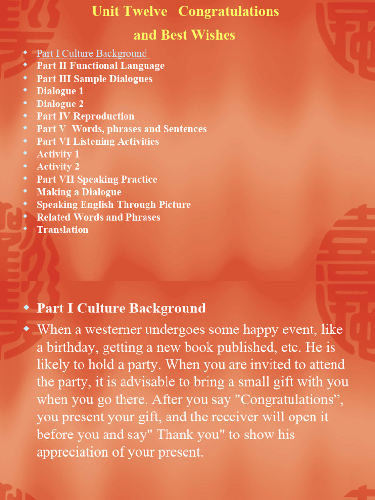 Congratulations and Best Wishes Guide | PDF | Bride