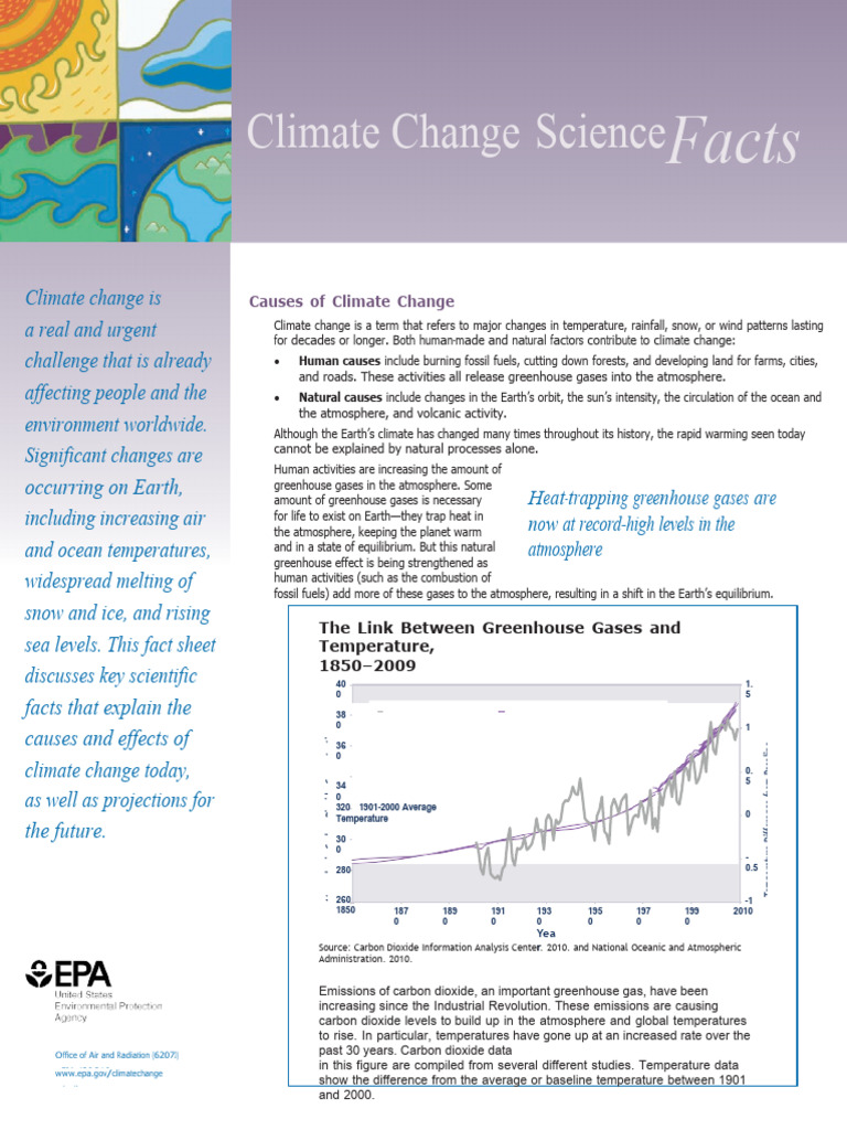 Climate Change Science Facts | PDF | Climate Change | Greenhouse Effect