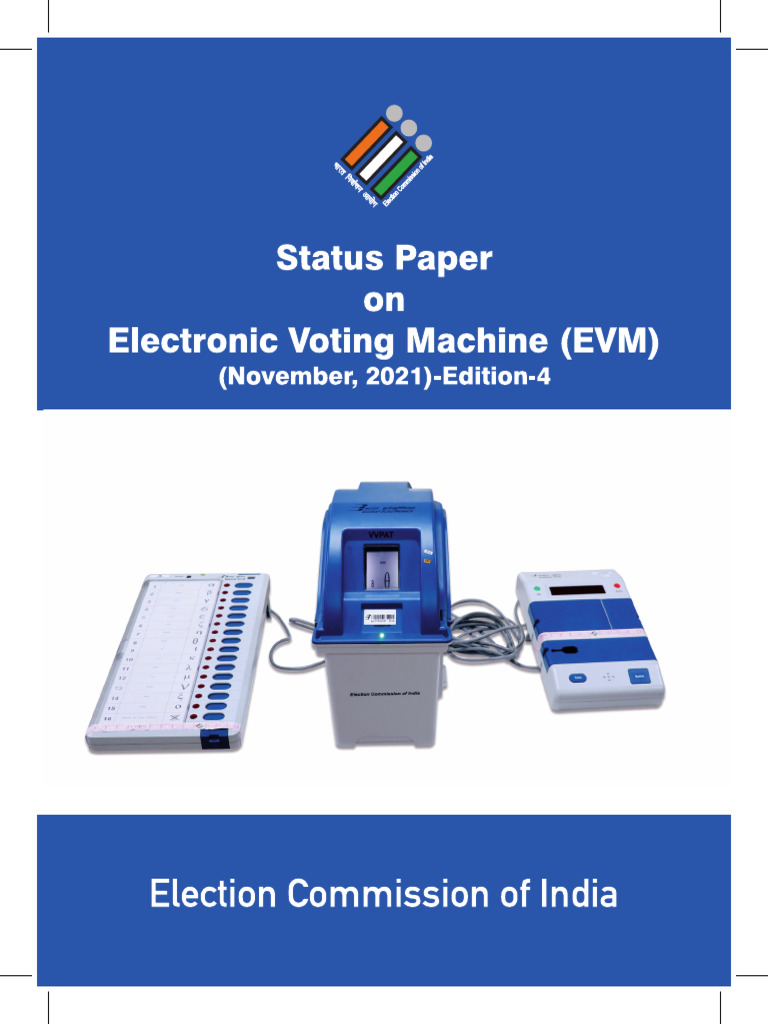 Election Commission - Status Paper On EVM (4 Ed) | PDF