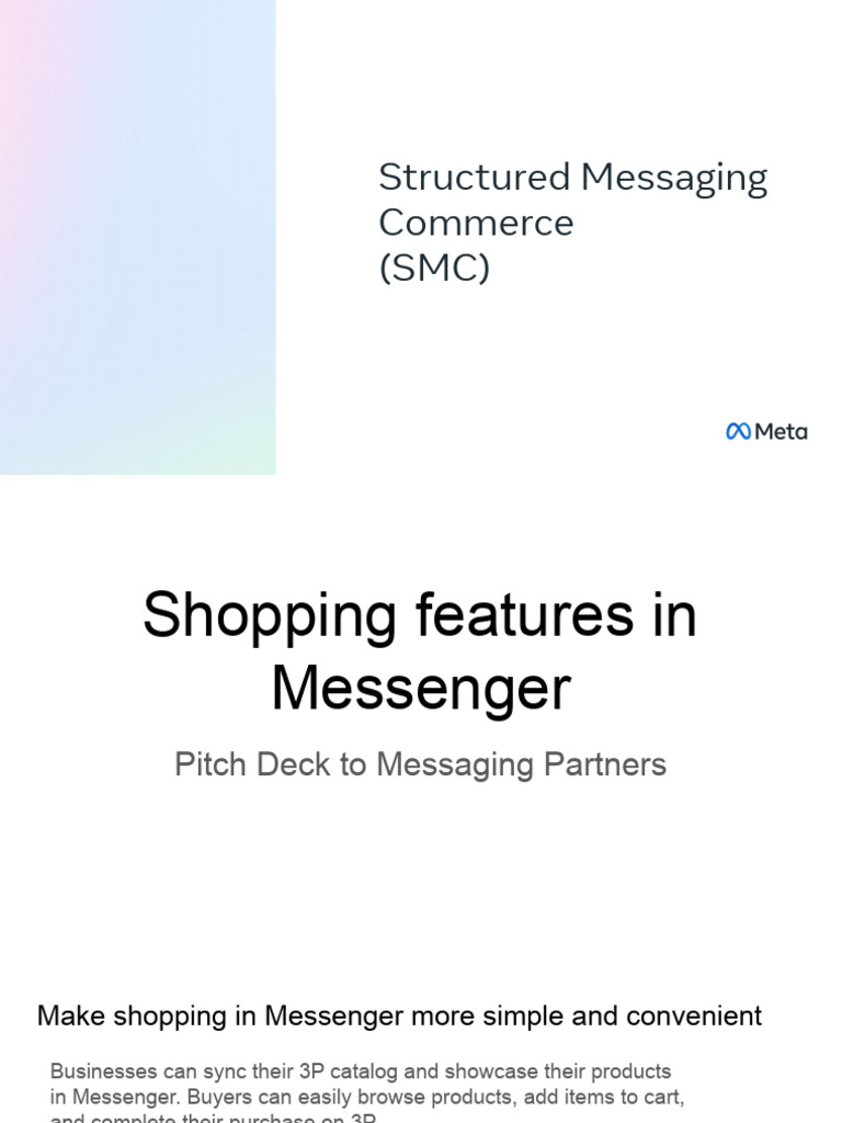 Structured Messaging Commerce (SMC) | PDF | Point Of Sale | Cyberspace