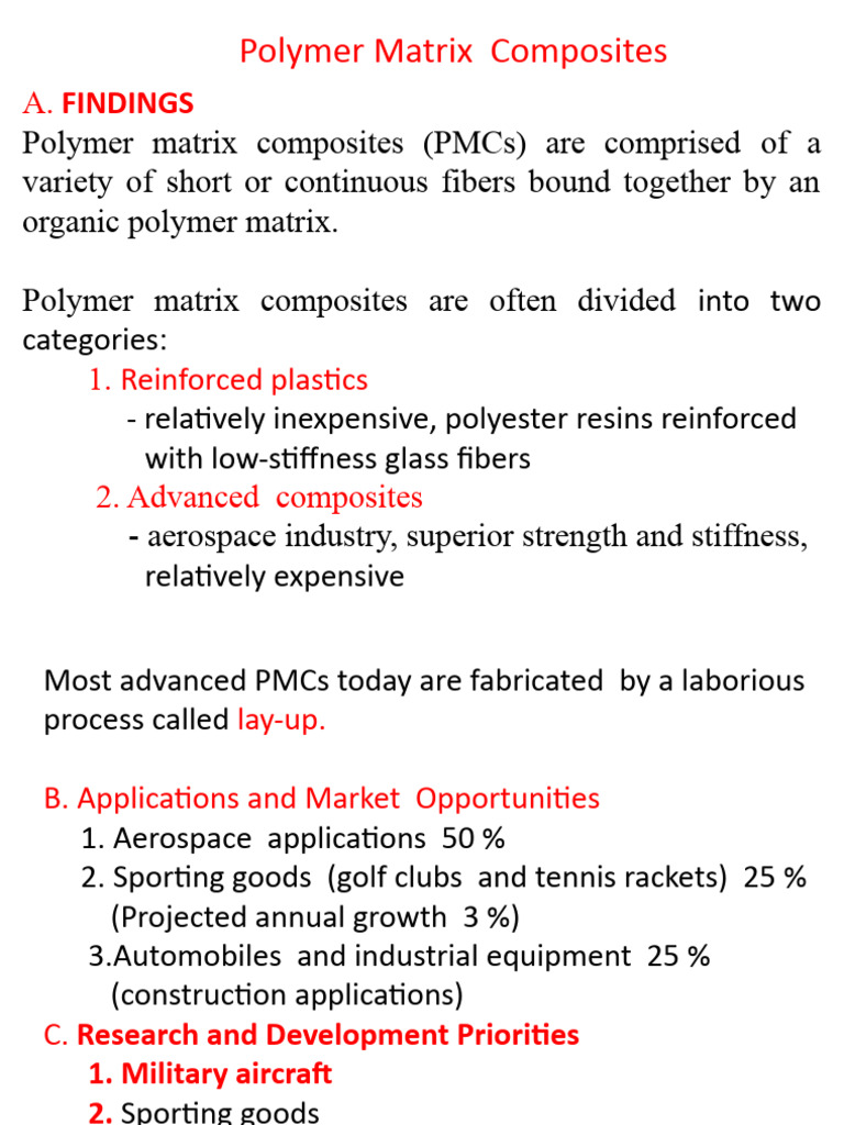 Polymer Matrix Composites Overview | PDF | Composite Material | Materials
