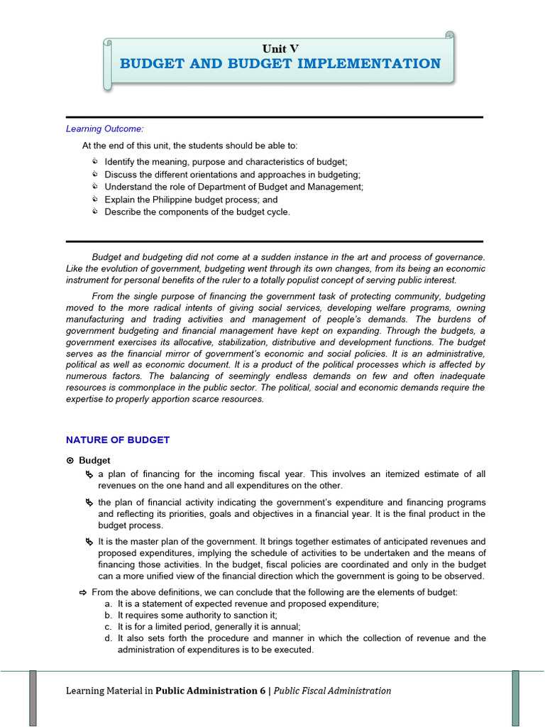 Understanding Government Budgeting Basics | PDF | Budget | Expense