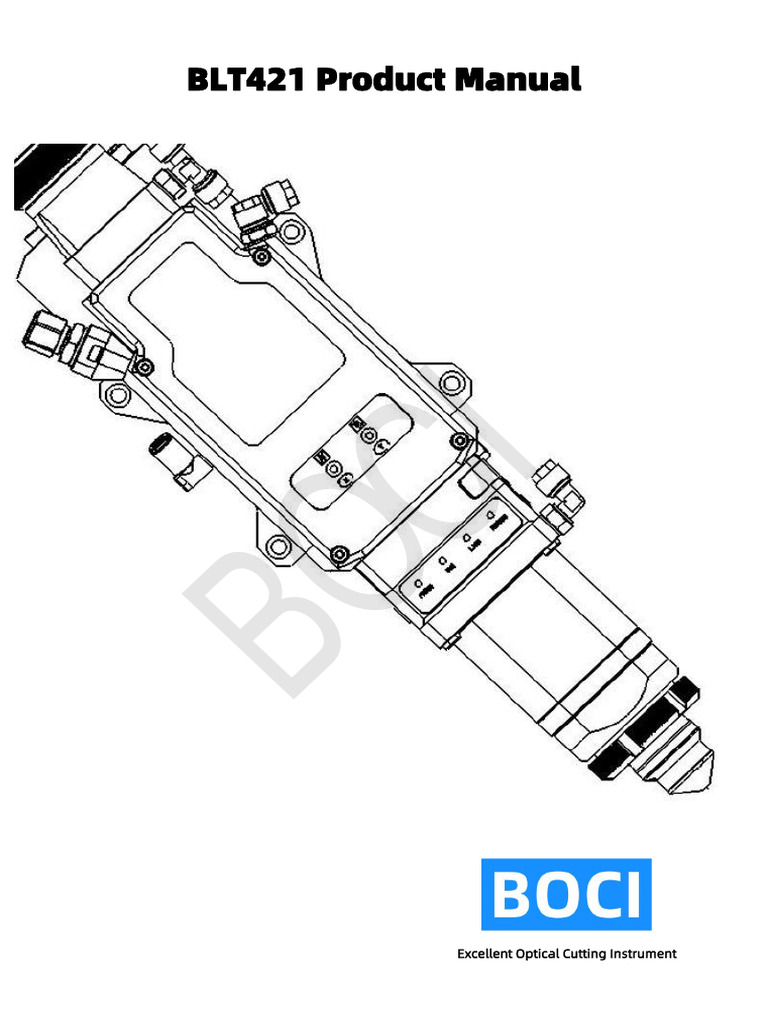 BLT421 Cutting Head User Manual | PDF | Optical Fiber | Laser