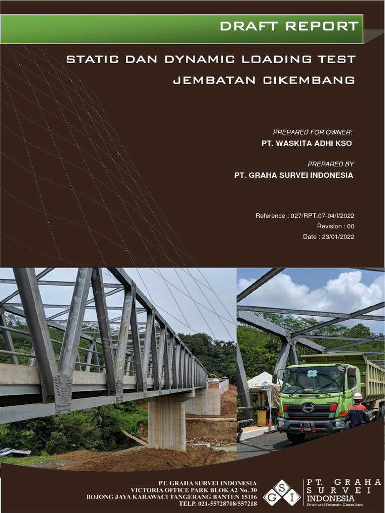 Uji Beban Jembatan Cikembang | PDF