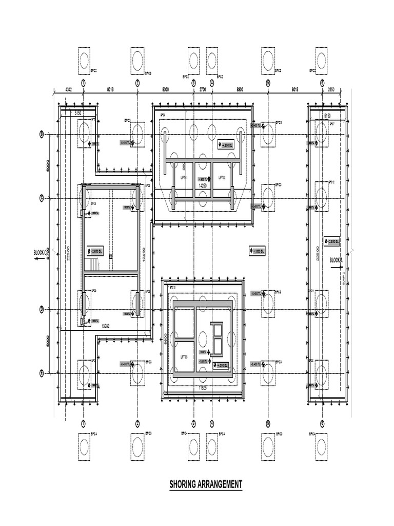 Shoring Arrangement Details and Levels | PDF