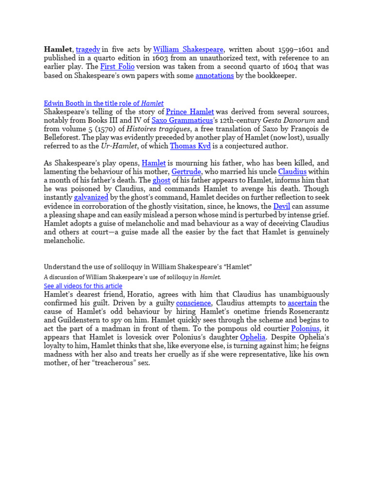 Hamlet Pdf Download