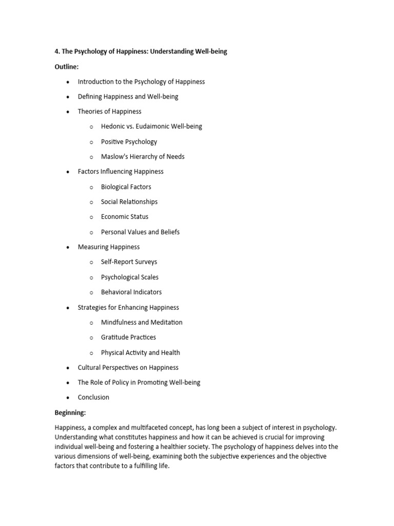 The Psychology Of Happiness Understanding Well Being Pdf