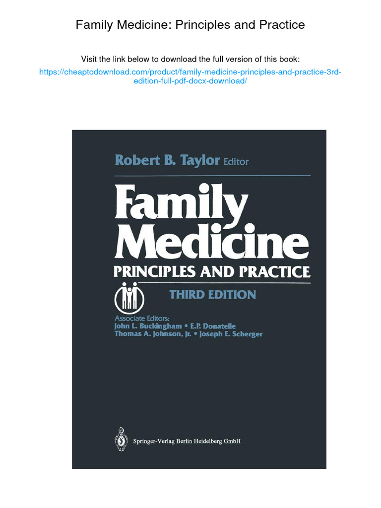 Family Medicine: Principles & Practice PDF | PDF | Family Medicine ...