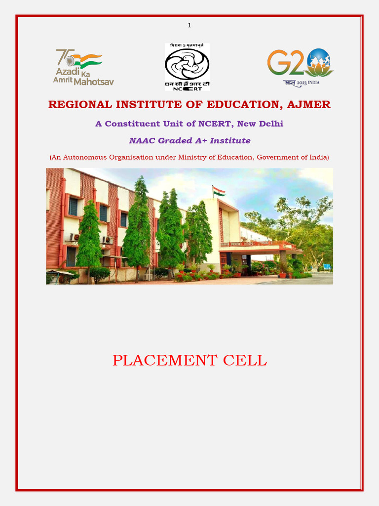 Placement Brochure | PDF | Teachers | Teacher Education