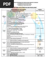 Cronograma i Encontro Integrado de Psicologia