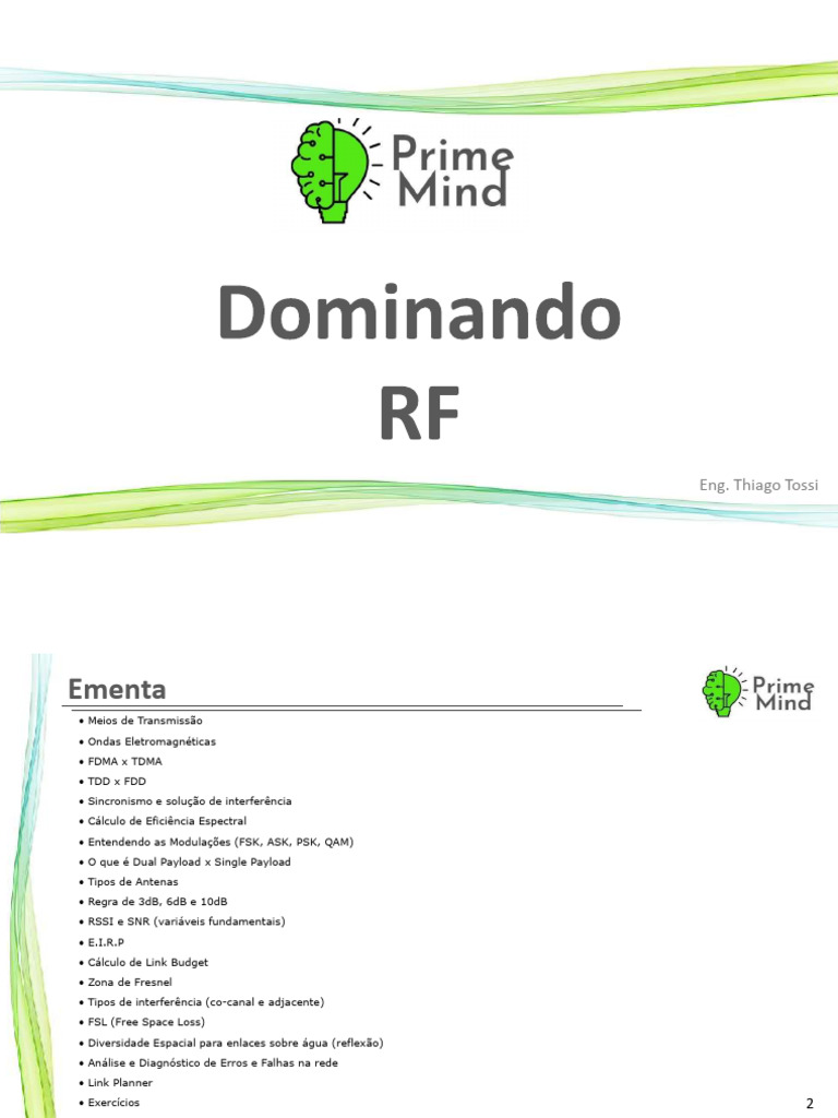 01 - Apostila - RF | PDF | Sem fio | Antena (rádio)