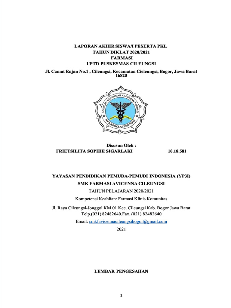 Pdf laporan pkl puskesmas compress pdf