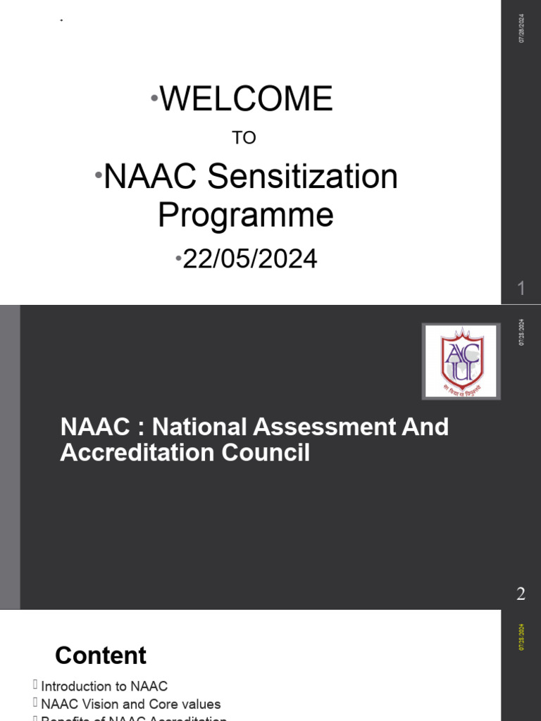 Naac Presentation May 2024 | Download Free PDF | Social Justice ...