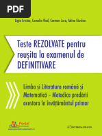 Clasa Pregatitoare CLR - Fisa de Evaluare Finala | PDF